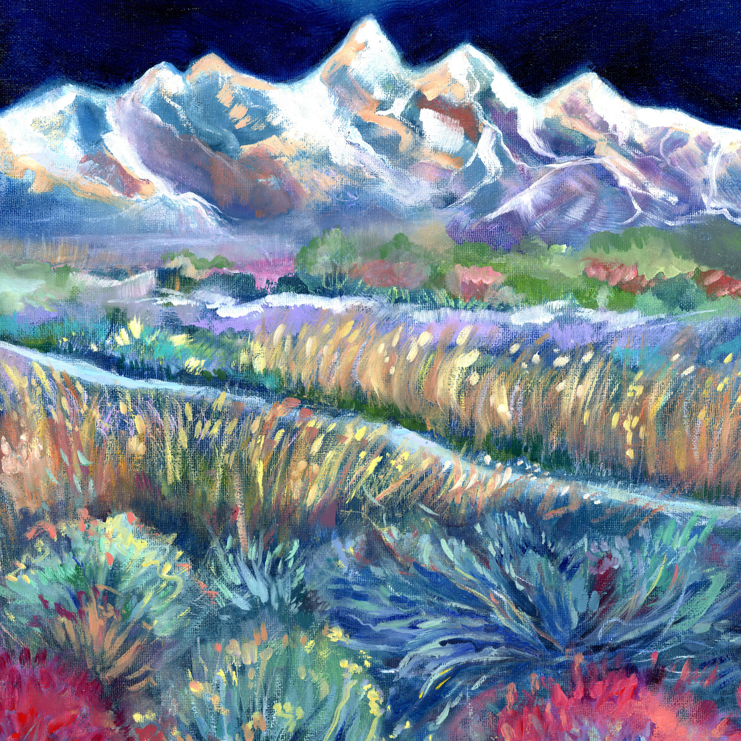 The Light Within the Night – Original Oil Painting