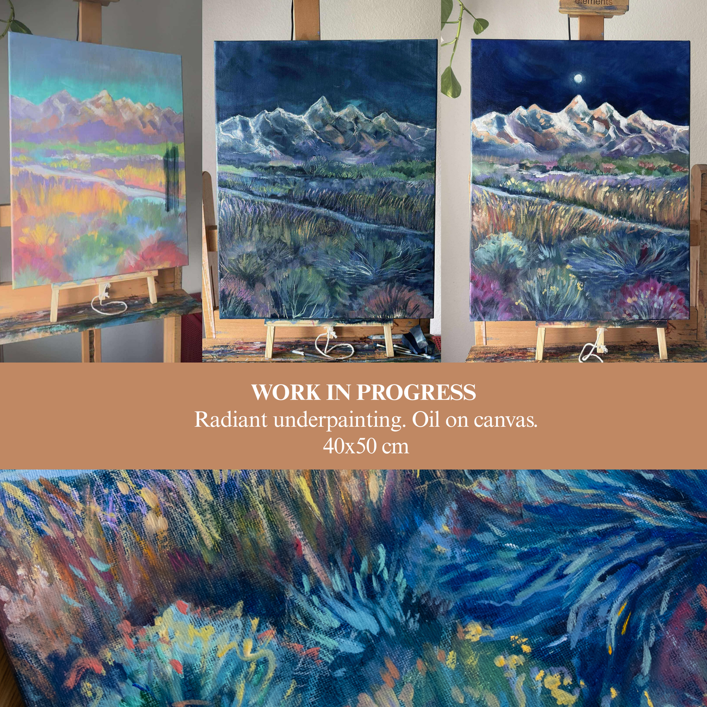 The Light Within the Night – Original Oil Painting