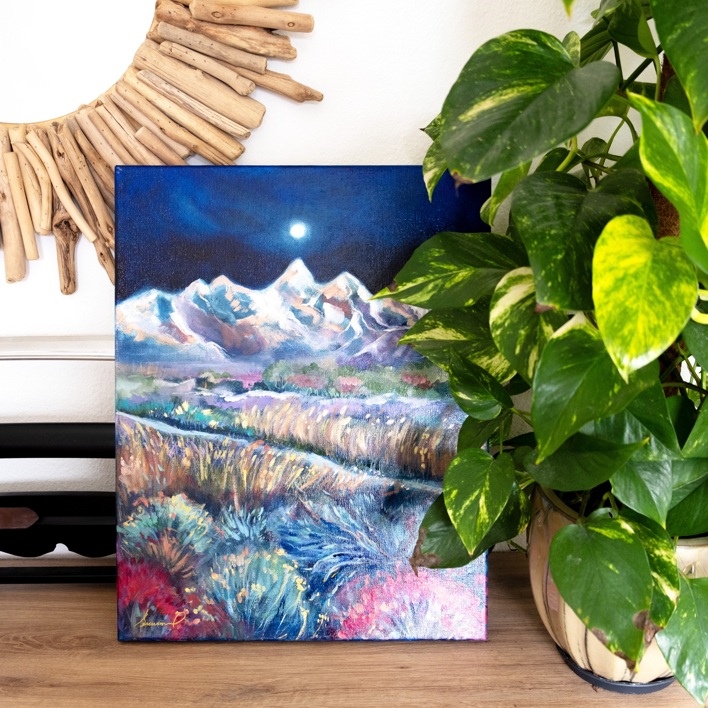 The Light Within the Night – Original Oil Painting